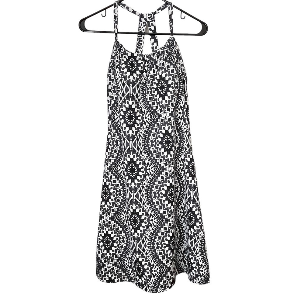prAna Quinn Printed Halter Athletic Dress Built-In Bra XS